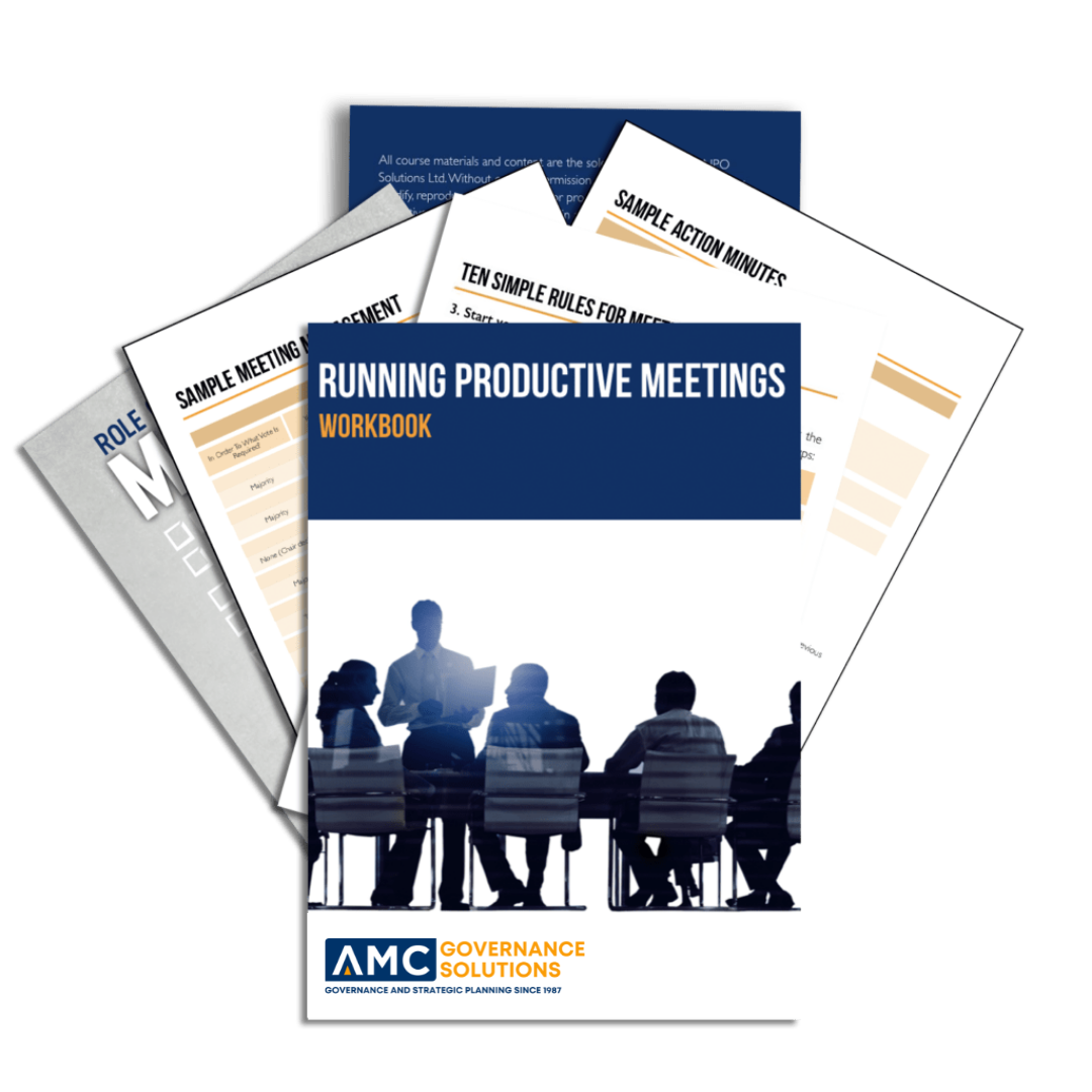 Running Productive Nonprofit Board Meetings Online Training Course