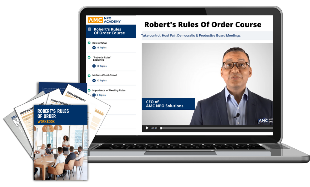 Robert s rule of order course amc governance solutions governance