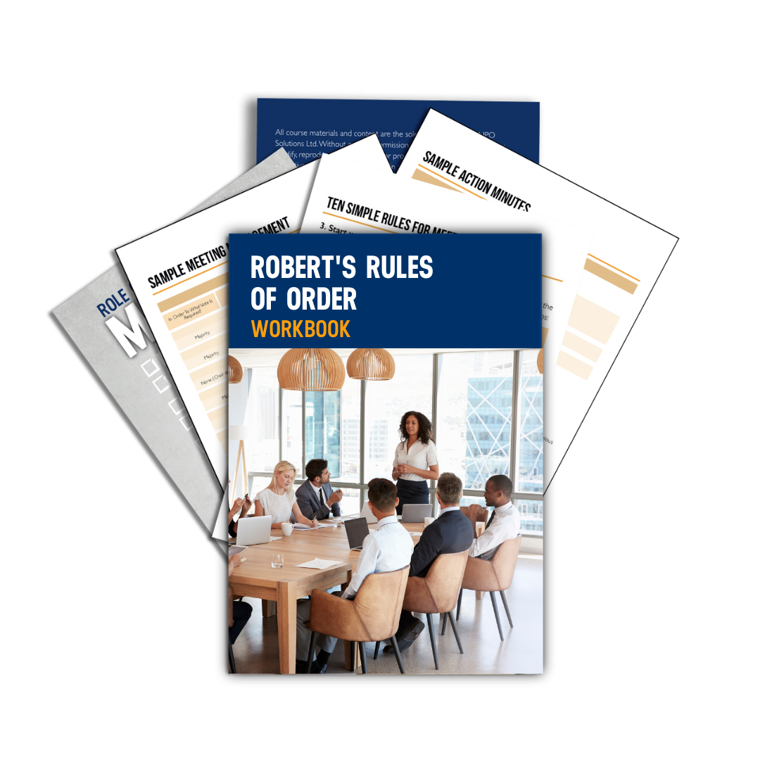 Robert s rules of order online training meeting rules made easy