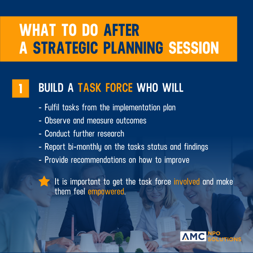 What to do after the Strategic Planning Session