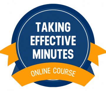 Taking Effective Minutes_badge Taking Effective Minutes_badge