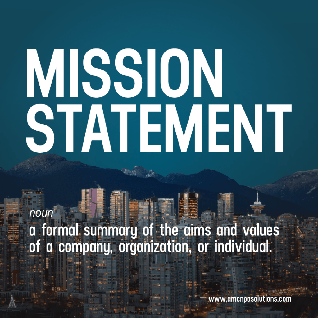 mission statement quote image- Nonprofit Fundraising: A Guide To Raising Funds For Your Organisation